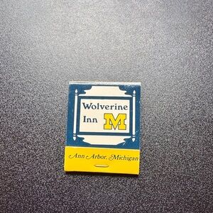 Wolverine Inn Matchbook - Ann Arbor Yellow & Navy